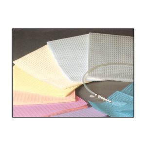 5-Pack Dental Patient Bib Clips With Flexible Coil Chains - Plastic Napkin Holders