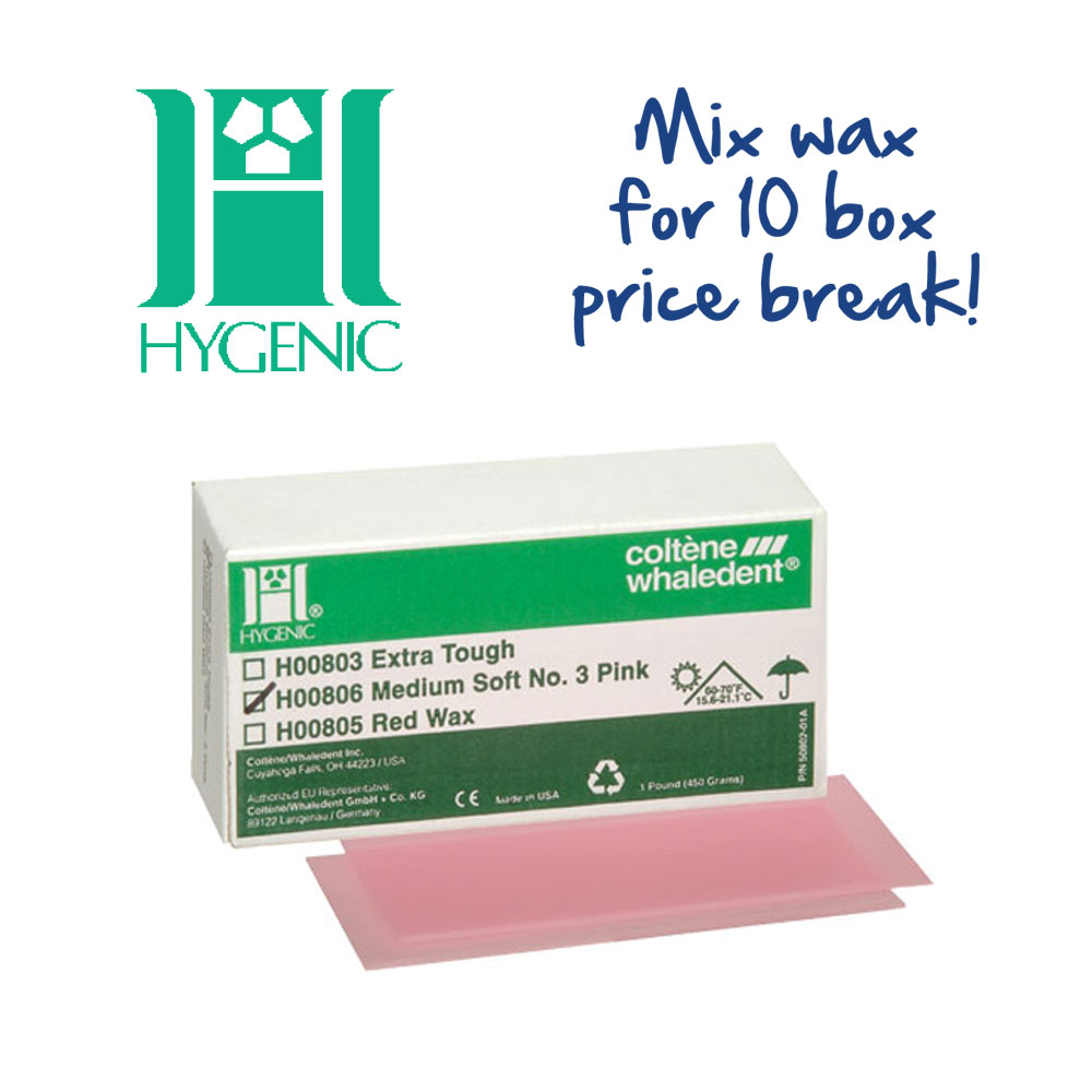 Medium Soft No.3 Pink Baseplate Wax Orthodontic Supply & Equipment