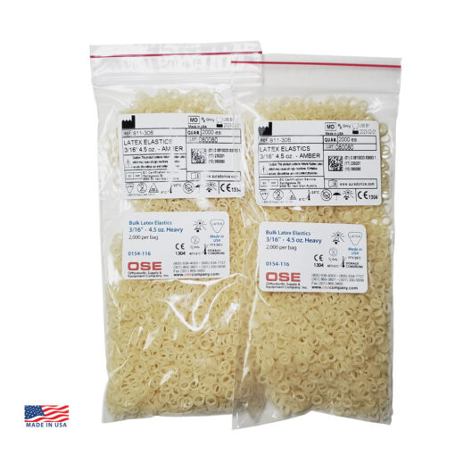 Natural Latex Intraoral Elastics - Bulk Packs