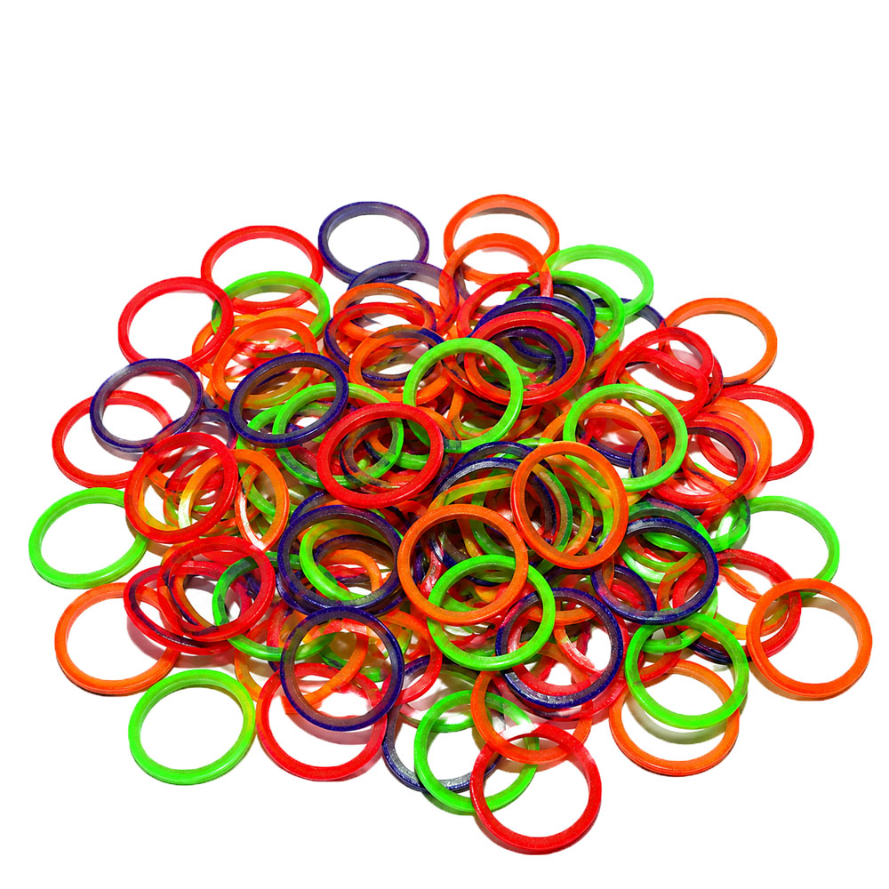 Fun-tastic Fluorescent Intraoral Latex Elastics - Patient Pre-packs - Image 2