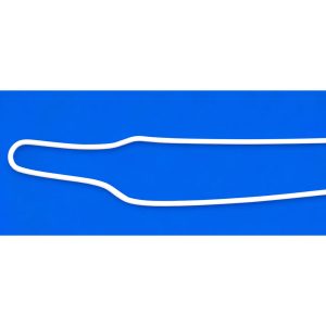 Micro White Aesthetic Coated Ligature Ties