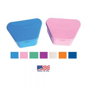 Hinged Lid Denture Cups - Lightweight