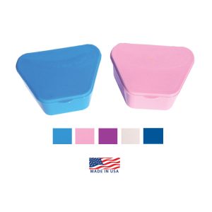 Hinged Lid Denture Cups - Lightweight