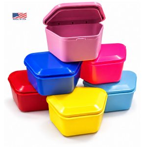 Hinged Lid Denture Cups