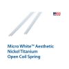 Micro White Aesthetic Nickel Titanium Open Coil Springs