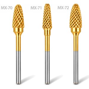 Gold Titanium Nitride Coated Carbide Burs