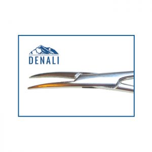 DENALI Plain Tip Mosquito Hemostat - Curved