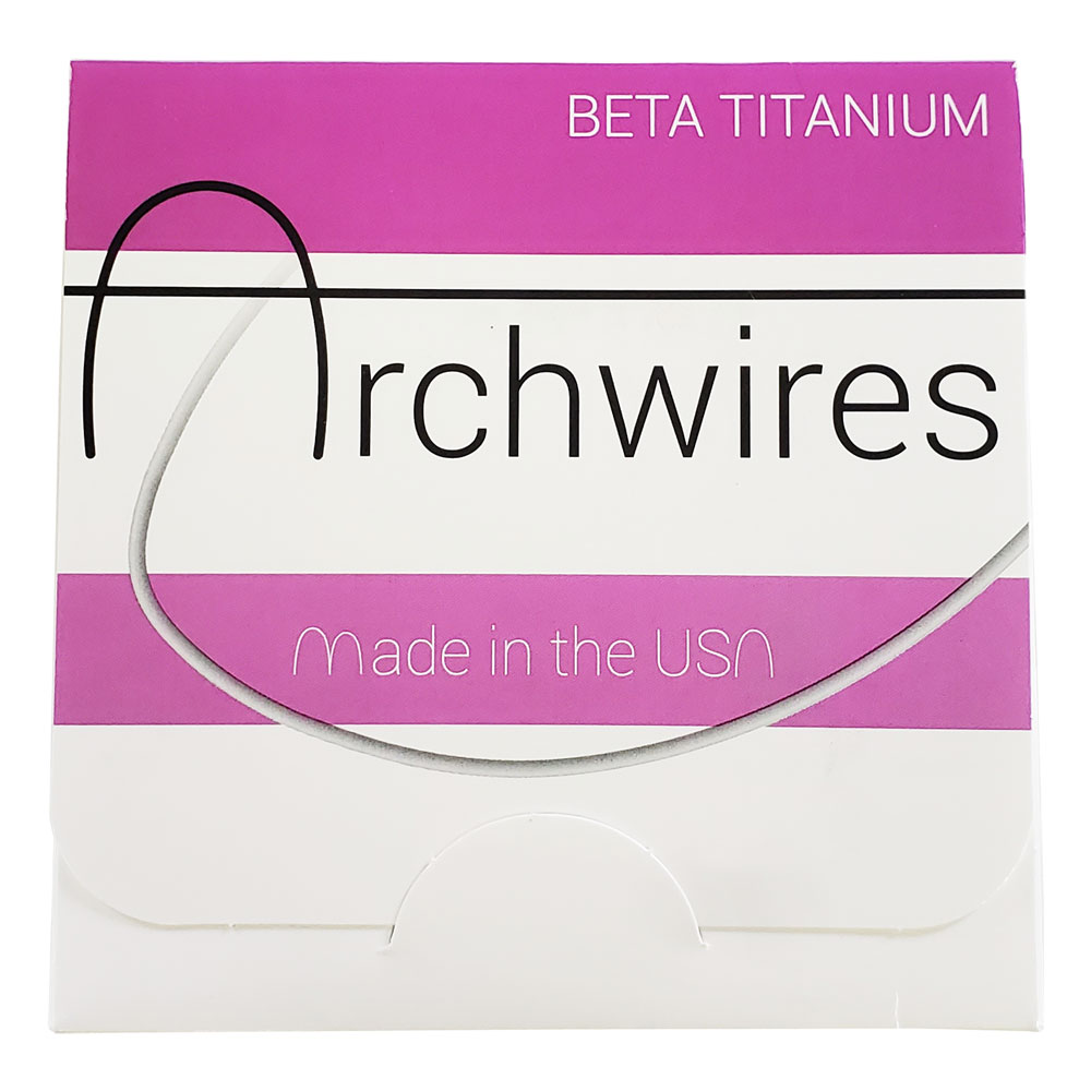 10-Pack Dental Arch Wires – Rectangular Titanium Beta TMA Molybdenum Alloy For Upper/Lower