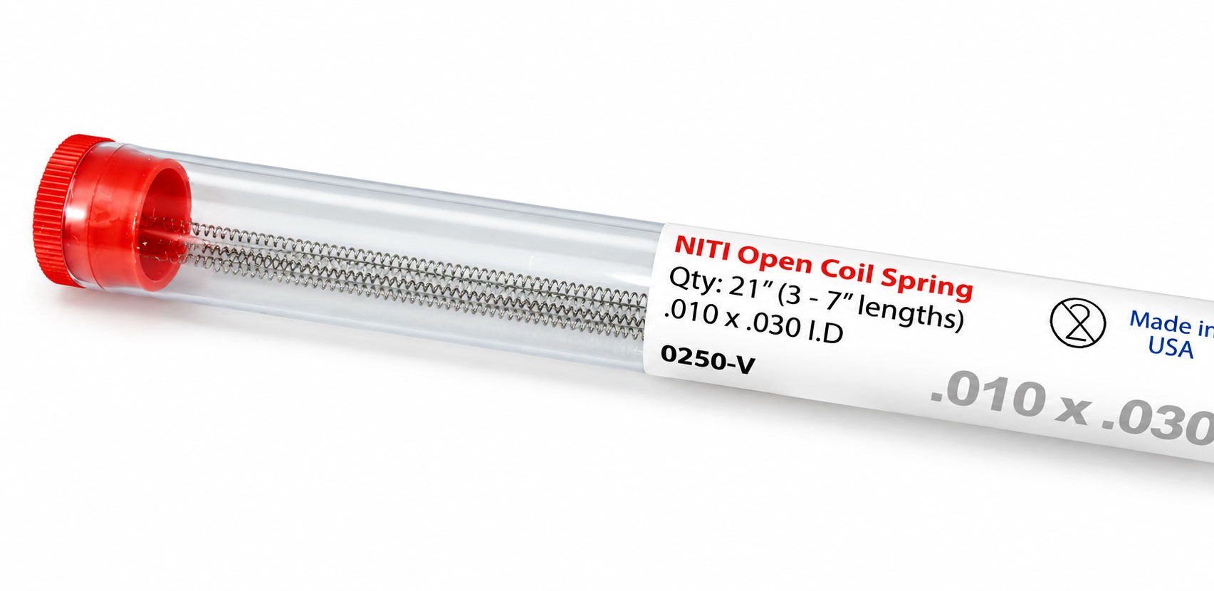 Nickel Titanium Open Coil Springs - 7" Lengths - Image 2