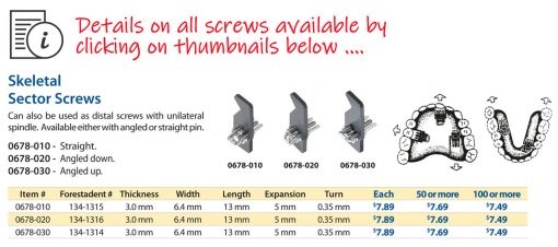 Forestadent Expansion Screws - Acrylic - Image 3