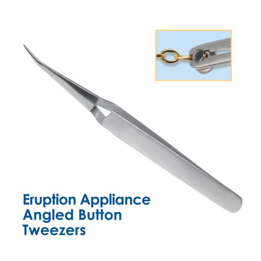 Eruption Appliance Angled Button Tweezers